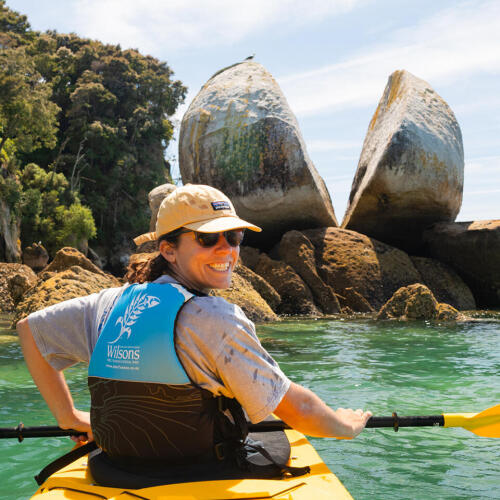 Kayak to Split Apple Rock